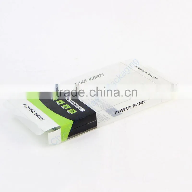 Wholesale transaprent plastic packaging box for power bank packaging