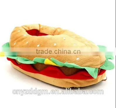 plush personality slippers/indoor non-skid cheap plush slippers