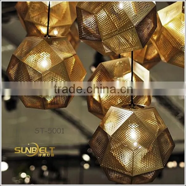 ST-5001 Sunbelt Engraved stainless steel wholesale pendant light,copper pendant light,gold pendant light.