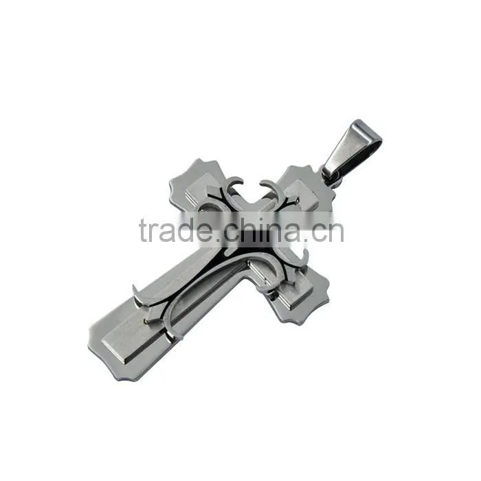 Kindy Jewelry JCN0328 high quality stainless steel cross necklace pendant