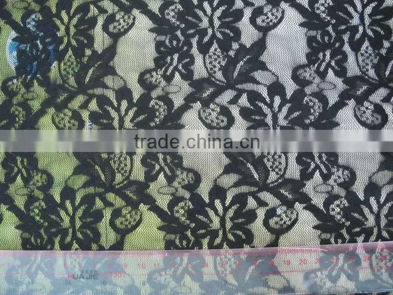 nylon lace fabric For Garment Nylon Embroidery voile lace-APN3974