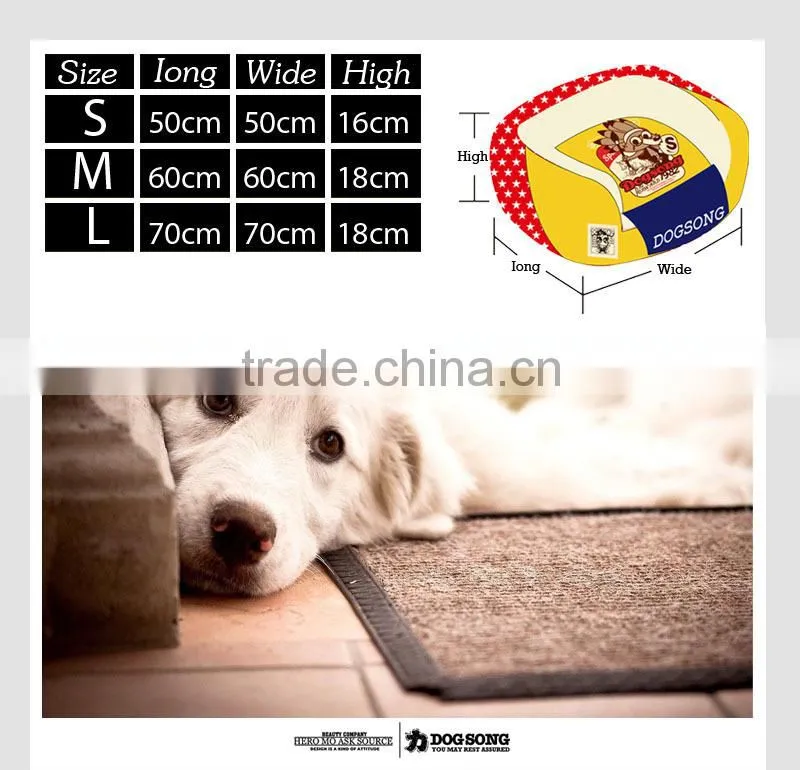 Wholesale Factory Plush Cute Cotton Big Cheap Dog Bed