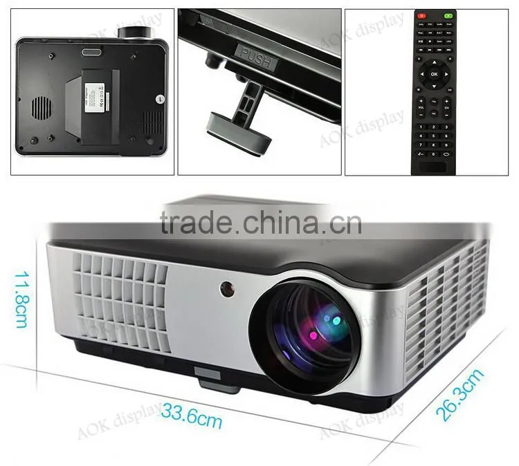 HD 1080p Home Office LED Projector LCD Multimedia Video System 4200 Lumens For Home Cinema Theater Games Education Business
