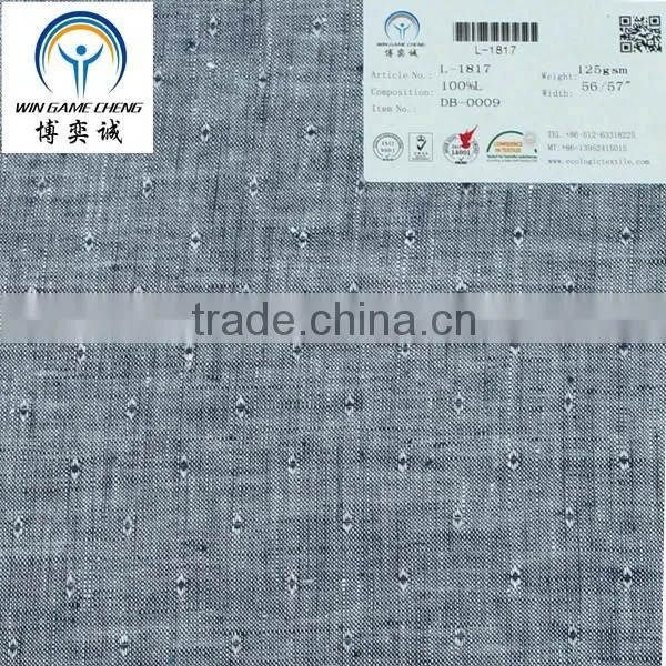 21*21 Fashion pure linen dobby fabric