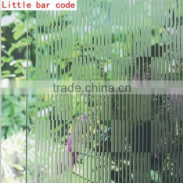 Different sizes of deep-etched pattern glass
