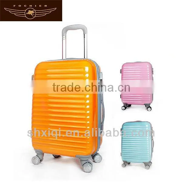 girls travel luggage pc abs trolley zebra luggage sets hard suitcase