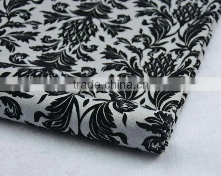 Jiufan Textile Good Quality Roma with Flocking Polyester Spandex 95/5 Ponti Fabric For Lady's Sweater Garment