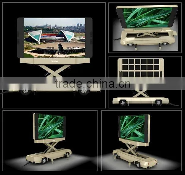 YEESO Advertising trailer, Outdoor mobile advertising vehicle with biggest billboards - T12