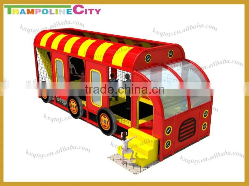 Interesting Amusement Trampoline Park/Outdoor Children Bus Trampoline