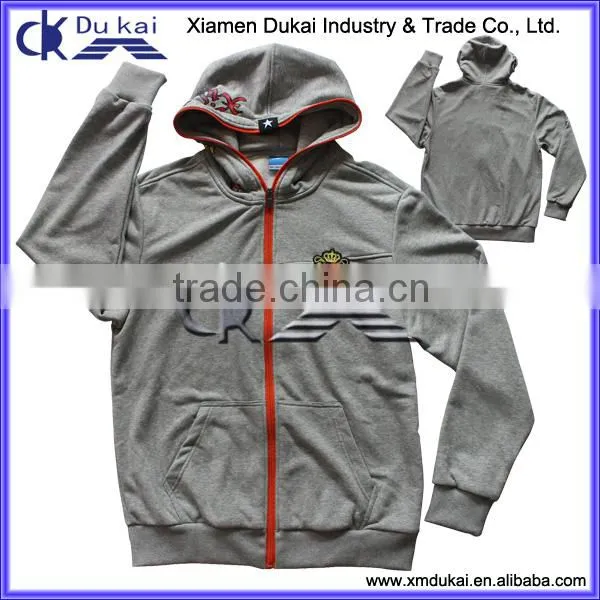 Men's zipper up sweatshirt with hood