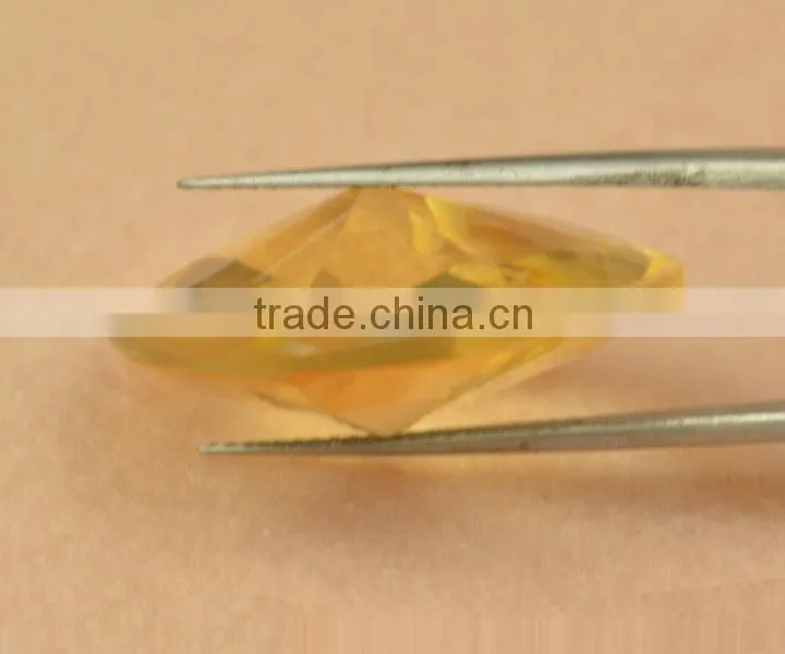 wholesale double back pointed champagne heart shape glass gemstone for pendant