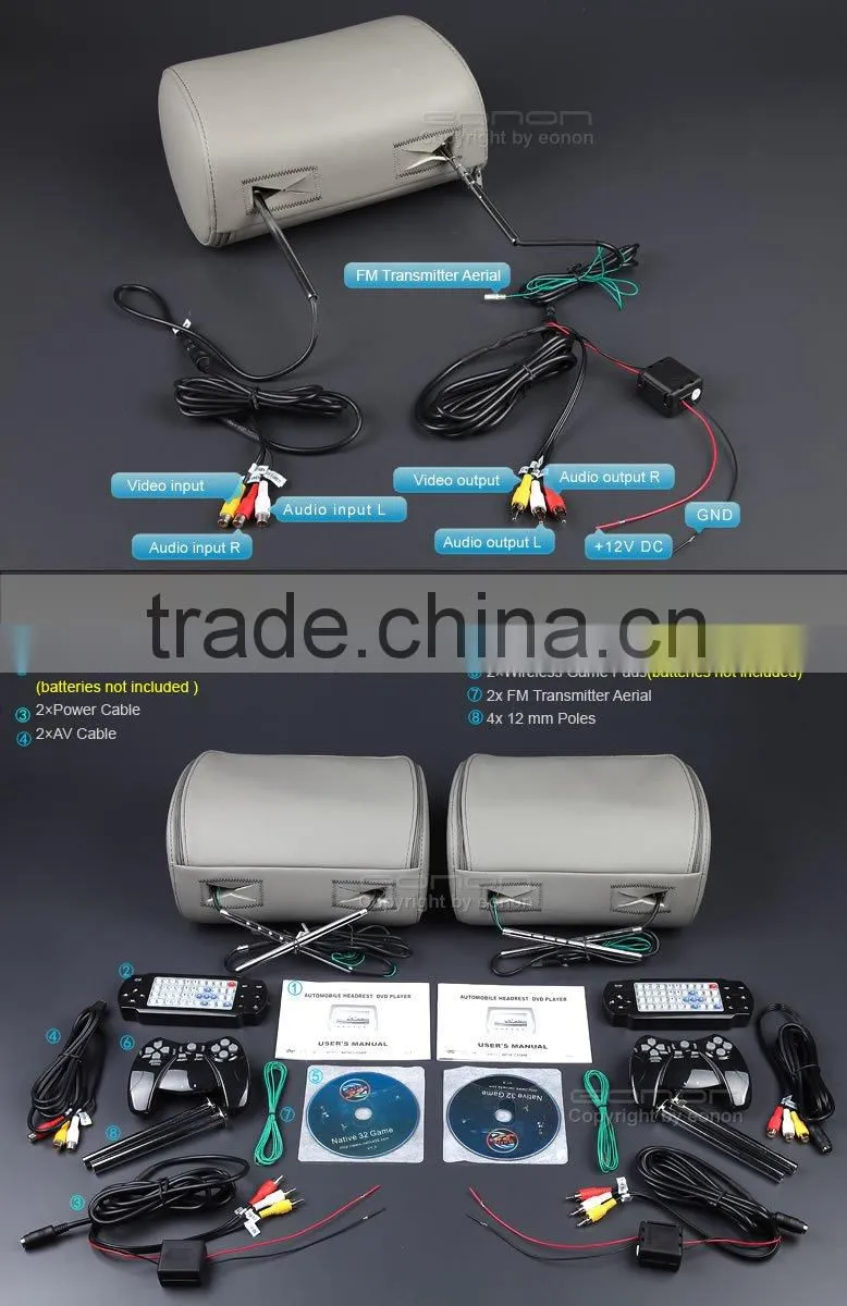 EONON L0205M 9" Auto Monitor/Headrest DVD