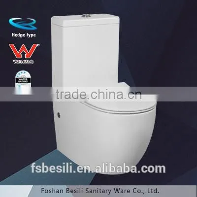 Hedge type of flushing watermark toilet suite