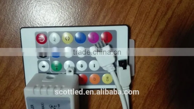 DC12V input 24 key wireless IR rgb led remote controller