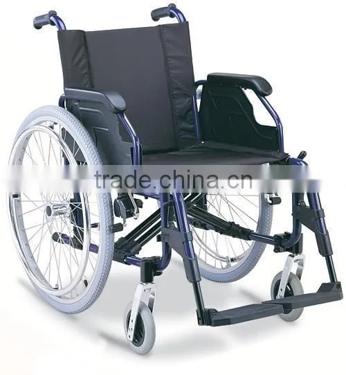 Aluminum manual lightweight aluminum portable wheelchair