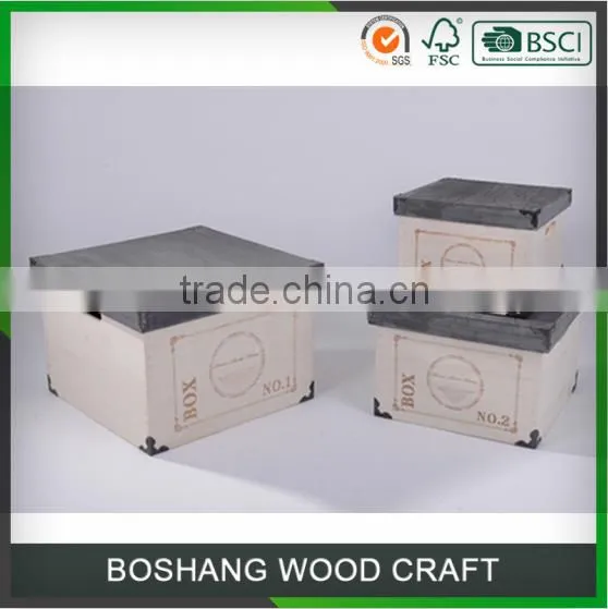 Modern new design high quality cheapest wholesale fancy craft pretty boxes wooden packaging box wooden boxs