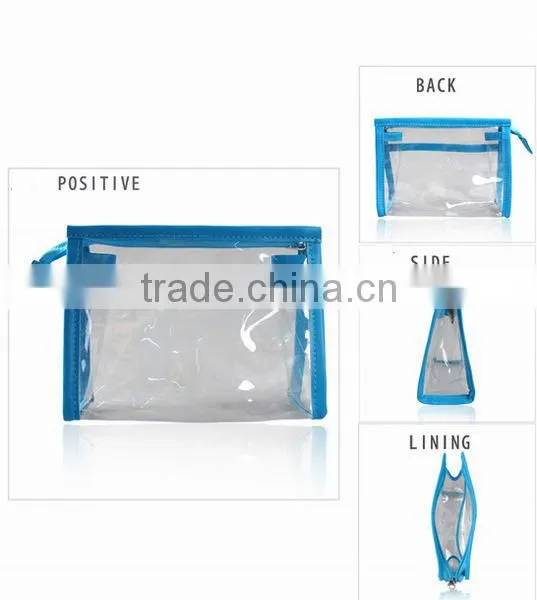 high end PVC cosmetic bag makeup pouch
