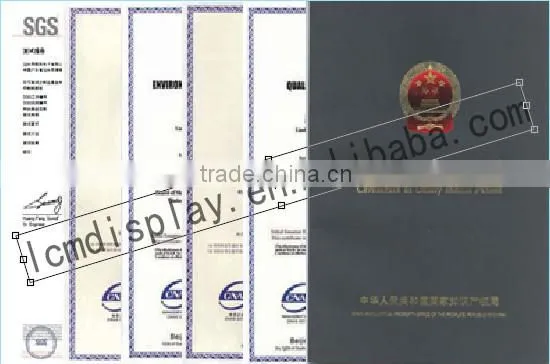 gray China manufacture 7 segment 6digit lcd display