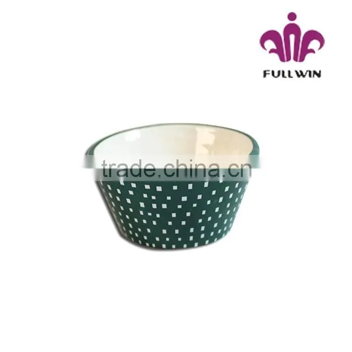 Lead-free With Christmas Design Ceramic Christmas Candy Bowl , Colored Ceramic Bowl