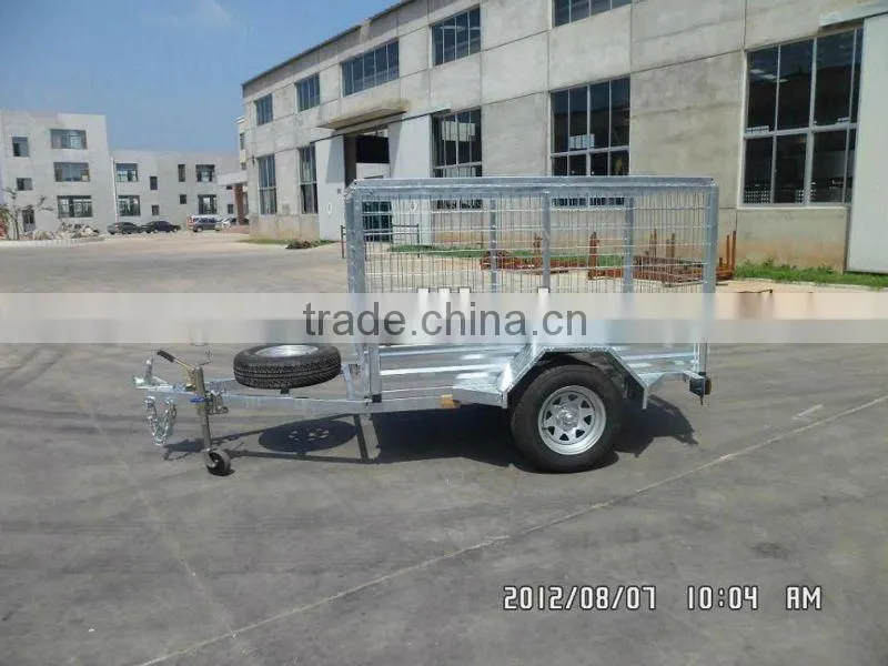 All galvanized chassis cargo trailer