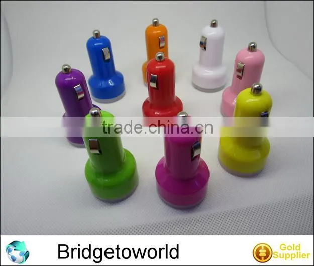 2 in 1 car charger for mobile phone dual usb car charger 2usb car charger