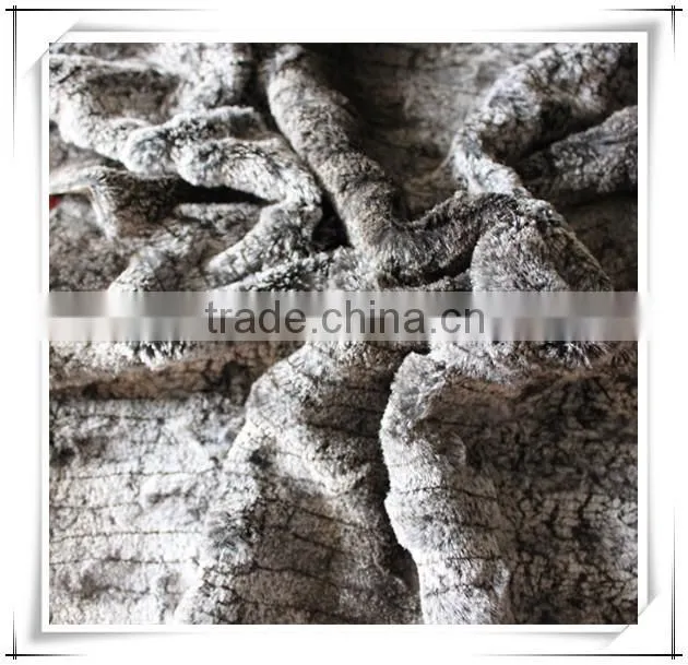 100% polyester french terry fleece fabric fake fur fabric