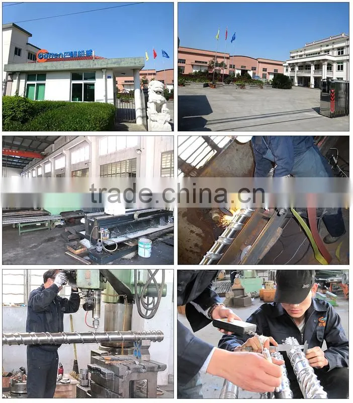 blown molding extruding screw barrel