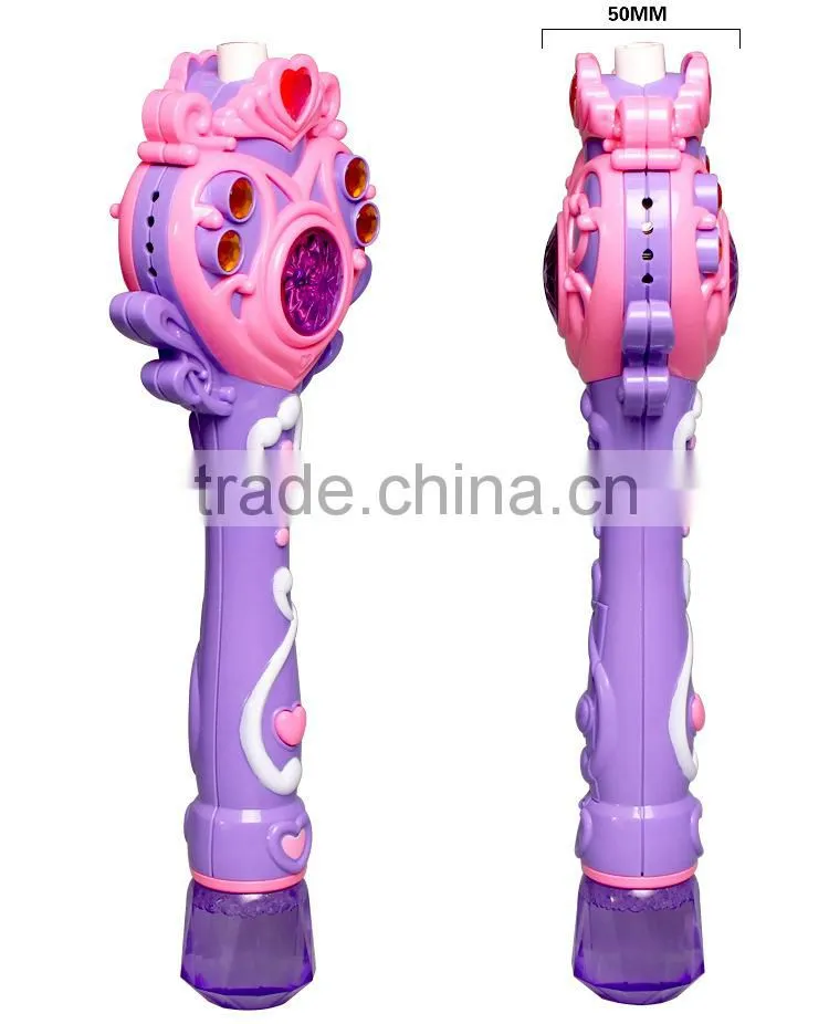 CB1802999 Kids Electrical Magic Bubble Wand Toy Music with Light 2 Bottles of Bubble Water