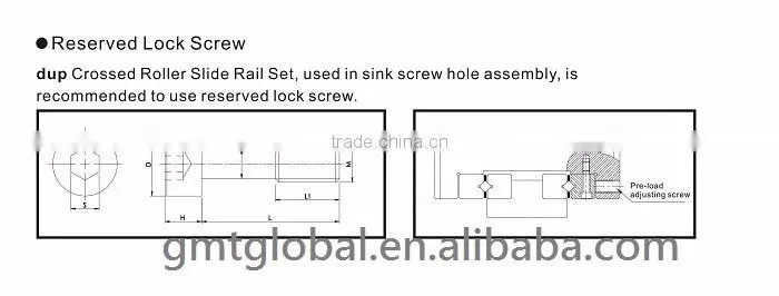new dup DRD crossed roller slide with linear guideway slider guide rail