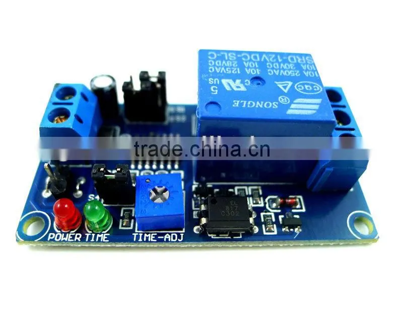 12V normally closed type trigger relay delay circuit module