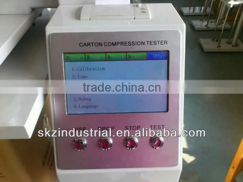 touch screen corrugated box compression strength tester
