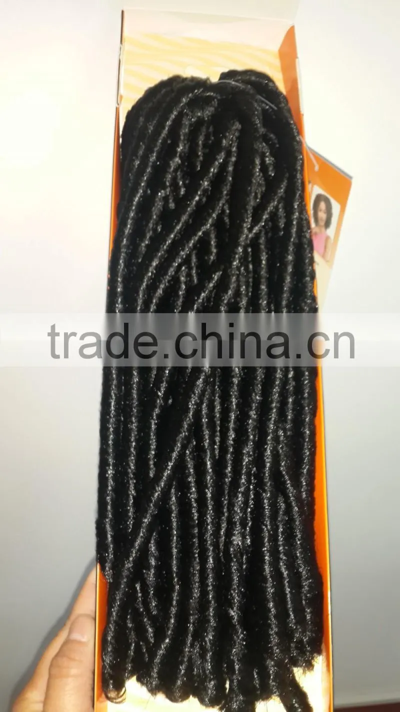wholesale cheap price synthetic hair extensions hard or soft dreadlocks weave