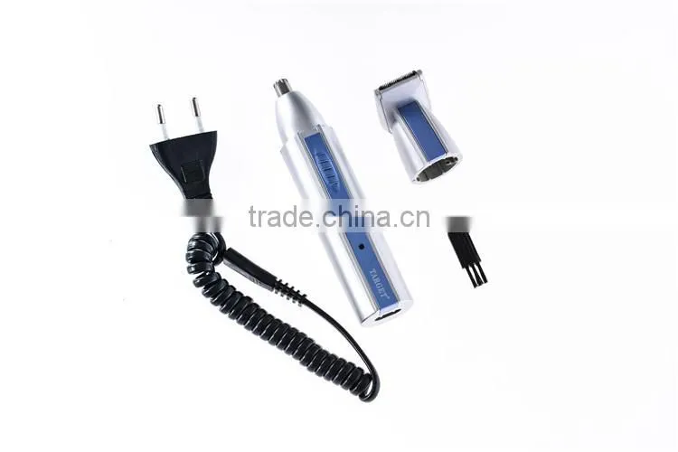 Steel cutting blades electric trim nose and ear hair trimmer
