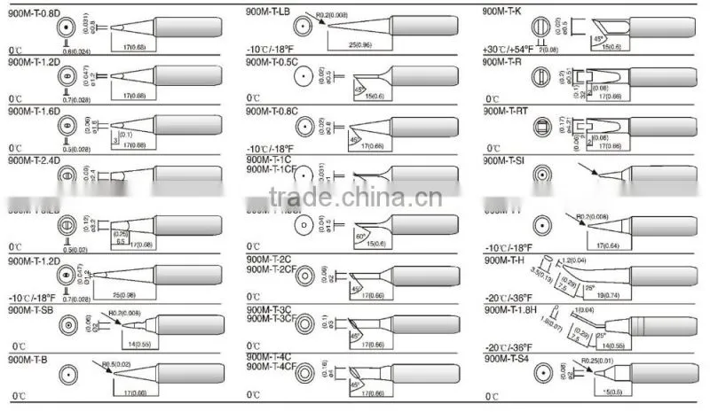 HAKKO 900M Electronic Soldering Iron Tip for PCB