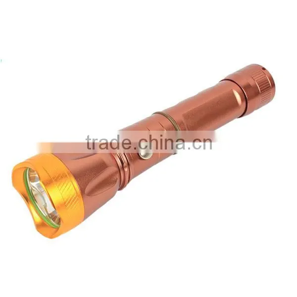 6614 Aluminum Rechargeable Output 18650 Emergency USB mobile Flashlight Power Bank