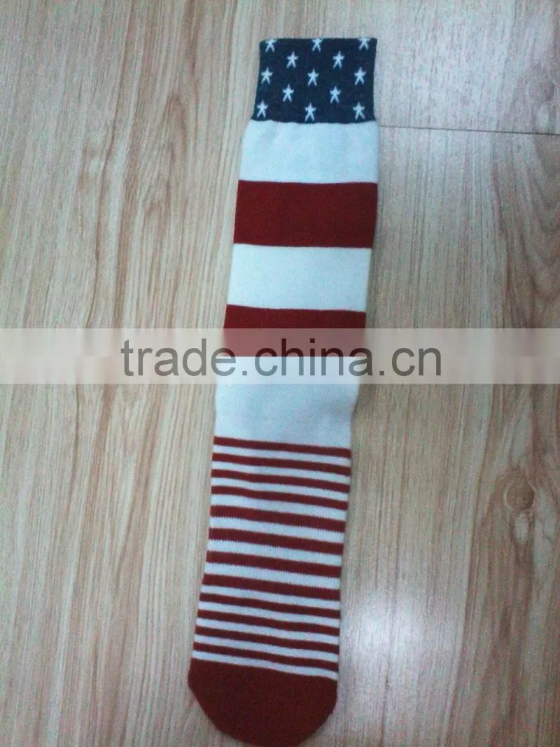 Red Stripe 100 Cotton High Quality Soft In-stocking Women/Mens Socks