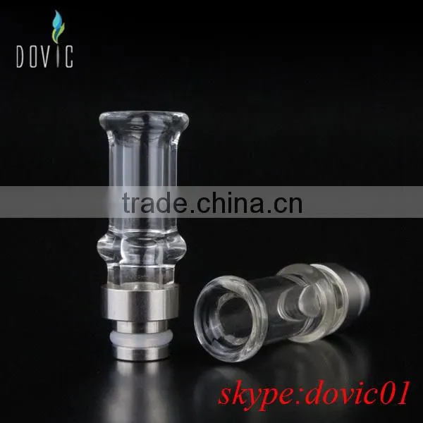 Dovic wide bore glass drip tips