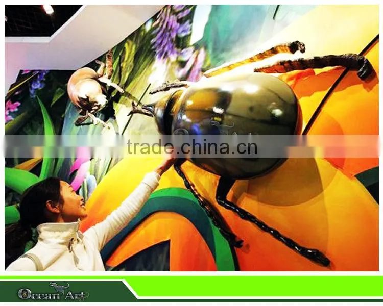 Indoor playground animatronic animal insects