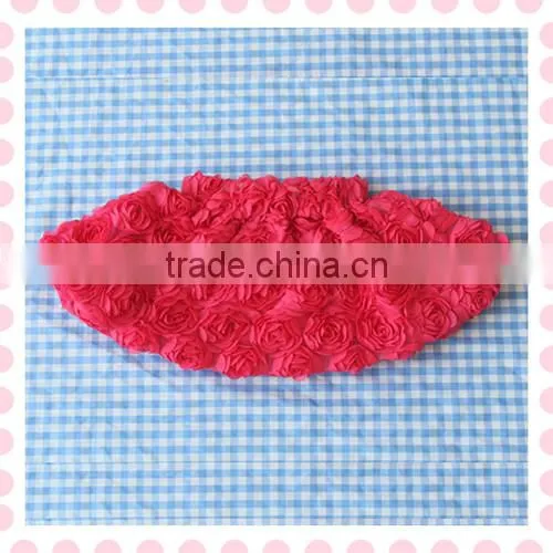 kids clothes wholesale adorable Pink princess Rosette skirt