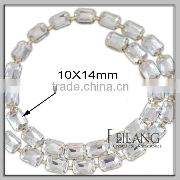 Handmade new style rhinestone crystal cup chain