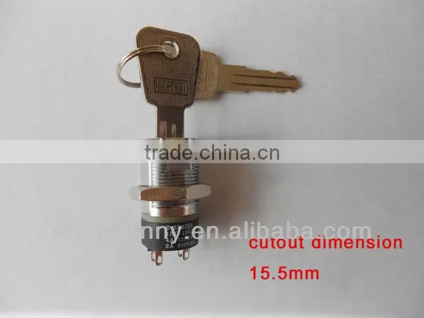 Push button key switch good quality low price made in China model 2801