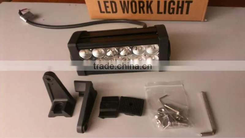 ShengWell Auto factory directly 12month warranty 36w 7" dual row epistar 10--32v epistar ip68 led light bar