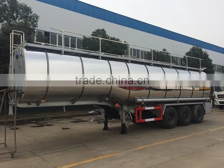 40cbm-46cbm stainless steel edible oil tank semi trailer