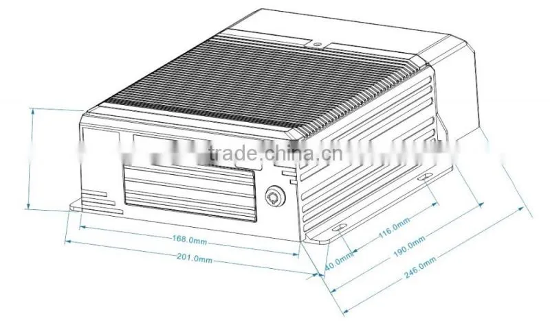 High Definition Car 3G /4G Mobile Dvr With GPS Wifi For Taxi / School Bus And Truck