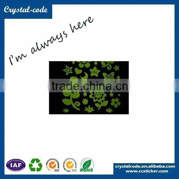 Hot selling glow in dark luminous label sticker