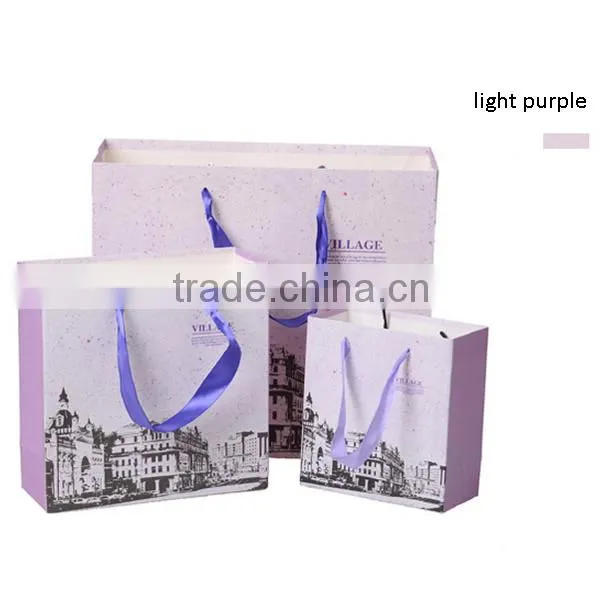 Light Colors Seen Paper Bag For Gift
