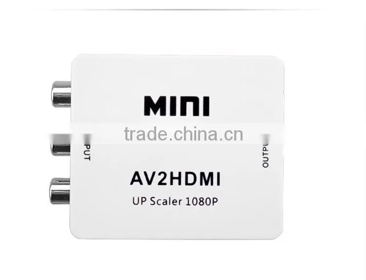 Mini up scaler 1080p av to hdmi converter