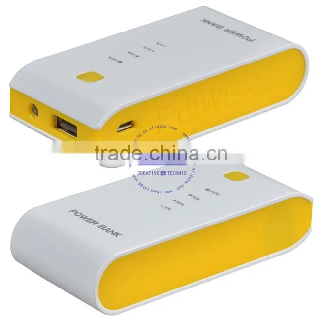 C&T 5600mAh Backup Charger Portable Power Bank Pack External Battery with Built-In Flashlight for cell phone