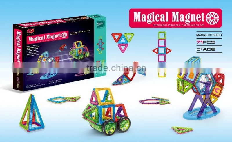 20pcs matched magnetic construction building block enlighten puzzles 3D etucational toys