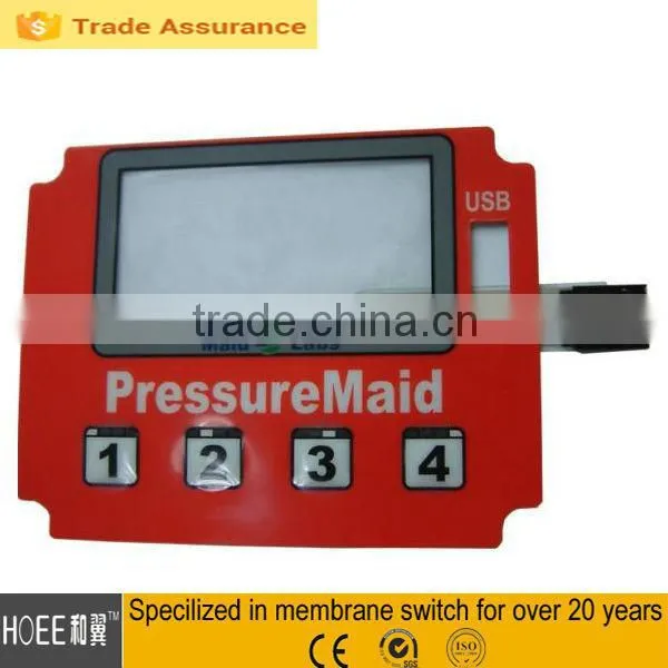 China Custom High Quality Screen Printing Touch Membrane Keypad Switch for telecommunication equipment